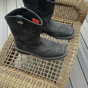Harley Davidson boots, used but in good shape.